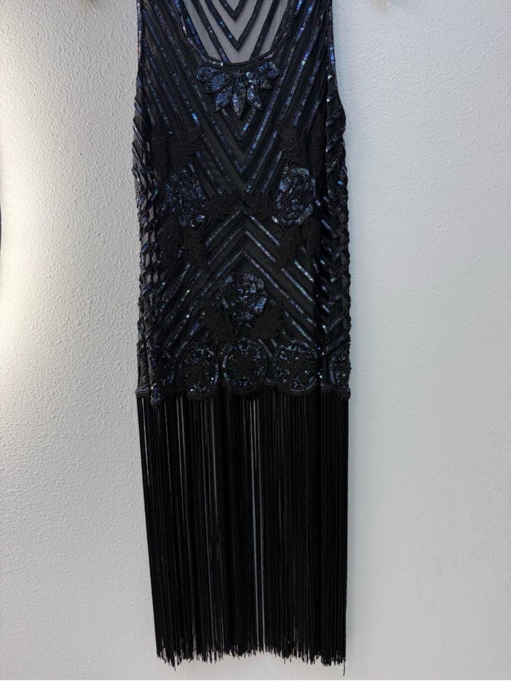 Unique Vintage Flapper Dress Mini dress Sz L
